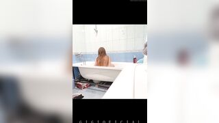 Step Daughter Takes a Bath