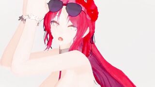 Azur Lane Alsace Hentai Nude Dance Savage Hot Sexy Big Boobs Mmd 3D Red Hair Color Edit Smixix