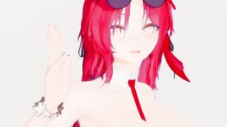 Azur Lane Alsace Hentai Nude Dance Savage Hot Sexy Big Boobs Mmd 3D Red Hair Color Edit Smixix