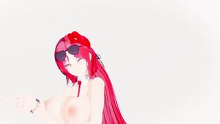 Azur Lane Alsace Hentai Nude Dance Savage Hot Sexy Big Boobs Mmd 3D Red Hair Color Edit Smixix