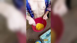 Are You Hungry? Naked Cooking Tease Robe Striptease Full Video