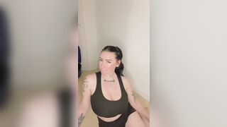 Busty teen does hot yoga session