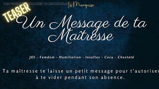 French audio Porn | A message from your teacher