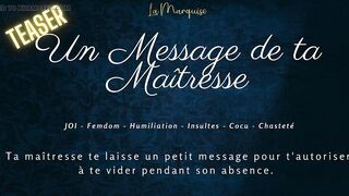 French audio Porn | A message from your teacher