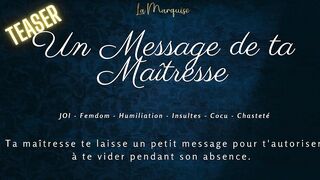 French audio Porn | A message from your teacher