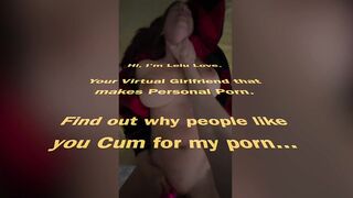 Big tits babe POV creampie "I want a big lump of cum in my stocking" blowjob & orgasms - Lelu Love