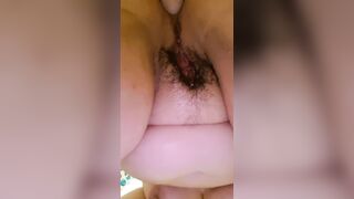 Anal fucking with wet cunt