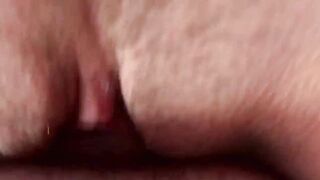 Fuck the Pussy. Piss and Cum Inside. Close-up. Gonzo. POV