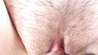 Fuck the Pussy. Piss and Cum Inside. Close-up. Gonzo. POV