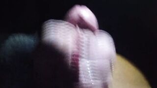 Close up dirty talk cuckold handjob