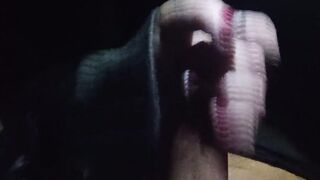 Close up dirty talk cuckold handjob