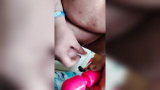 Lory masturbates with a vibrator