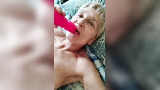 Lory masturbates with a vibrator