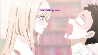 That Bisque Doll Falls in Love! High School Student Gamer & Blonde Girl First Time Sex - HENTAI Manga Parody