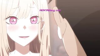 That Bisque Doll Falls in Love! High School Student Gamer & Blonde Girl First Time Sex - HENTAI Manga Parody