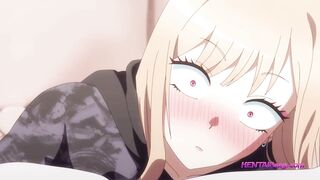 That Bisque Doll Falls in Love! High School Student Gamer & Blonde Girl First Time Sex - HENTAI Manga Parody